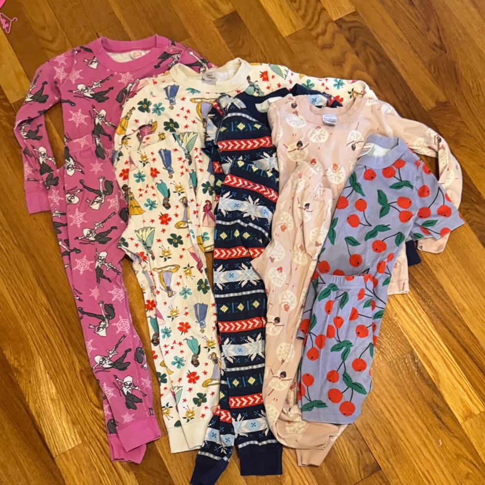 Hanna Andersson Kids Pajama Sets - Purple, Cream, Navy, Light Blue